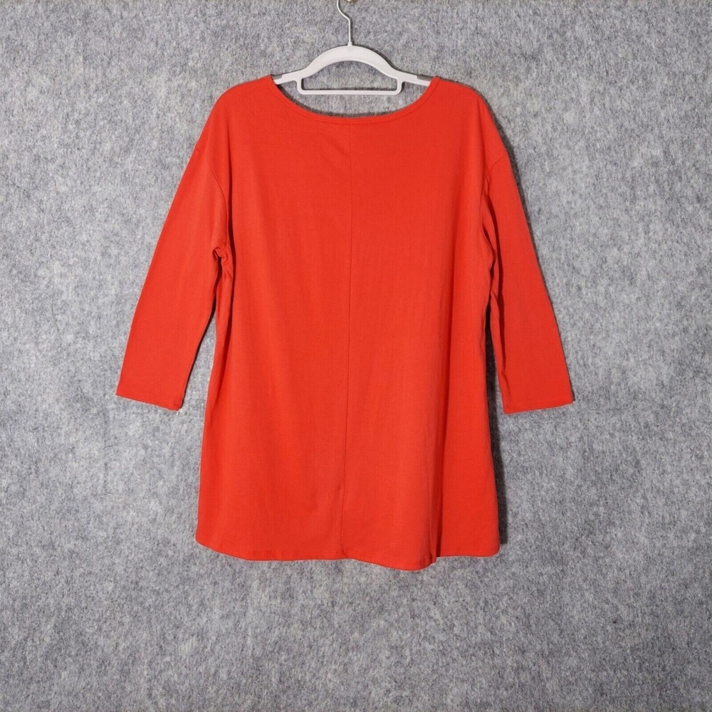 NWOT Victoria Secret Shirt S Minimalist Loose Plunge V Neck Stretch Red Casual - Picture 7 of 11